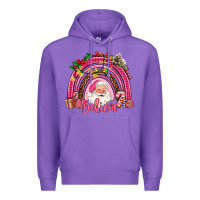 Purple pink christmas believe  rainbow Premium Hoodie - AdoDesignShop