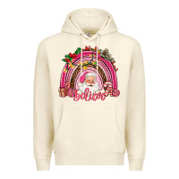 Sandshell pink christmas believe  rainbow Premium Hoodie - AdoDesignShop