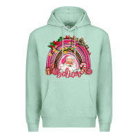 Seafoam pink christmas believe  rainbow Premium Hoodie - AdoDesignShop