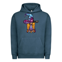 Pigment Midnight Navy witch gnome with poison Urban Hoodie - BundleAndBundleShop