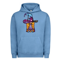Pigment Pebble Blue witch gnome with poison Urban Hoodie - BundleAndBundleShop