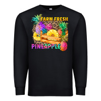 Black farm fresh pineapple Premium Sweatshirt - Zillion Design Studio
