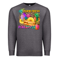 Charcoal Heather farm fresh pineapple Premium Sweatshirt - Zillion Design Studio