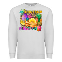 Dove Grey farm fresh pineapple Premium Sweatshirt - Zillion Design Studio
