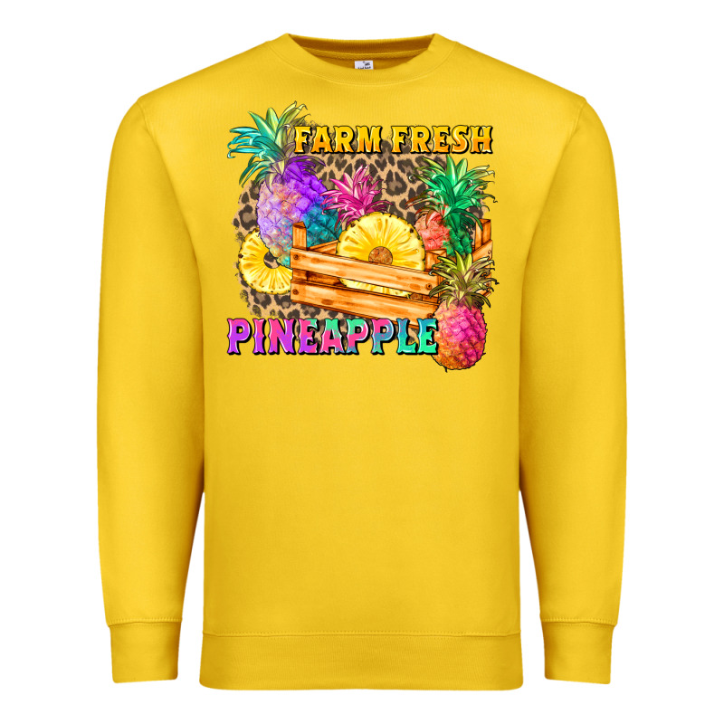 Farm Fresh Pineapple Premium Sweatshirt by Zillion Design Studio | Teevron