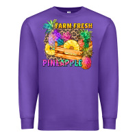 Purple farm fresh pineapple Premium Sweatshirt - Zillion Design Studio
