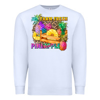 White farm fresh pineapple Premium Sweatshirt - Zillion Design Studio