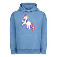 Pigment Pebble Blue unicorn Urban Hoodie - Artiststas