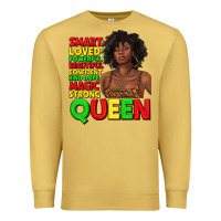 Antique Gold black queen quotes juneteenth Premium Sweatshirt - texasbilliewilder