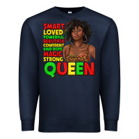 Navy black queen quotes juneteenth Premium Sweatshirt - texasbilliewilder