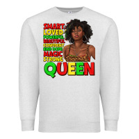 Oatmeal Heather black queen quotes juneteenth Premium Sweatshirt - texasbilliewilder