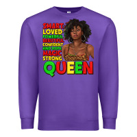 Purple black queen quotes juneteenth Premium Sweatshirt - texasbilliewilder