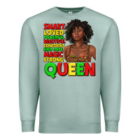 Seafoam black queen quotes juneteenth Premium Sweatshirt - texasbilliewilder