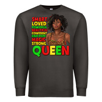 Smoke black queen quotes juneteenth Premium Sweatshirt - texasbilliewilder