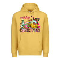 Antique Gold merry christmas Premium Hoodie - AdoDesignShop