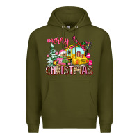 Army Green merry christmas Premium Hoodie - AdoDesignShop
