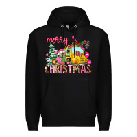 Black merry christmas Premium Hoodie - AdoDesignShop