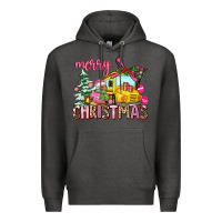 Charcoal Heather merry christmas Premium Hoodie - AdoDesignShop