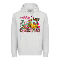 Dove Grey merry christmas Premium Hoodie - AdoDesignShop