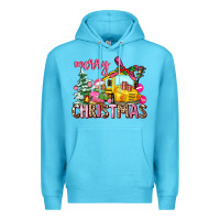 Ocean Blue merry christmas Premium Hoodie - AdoDesignShop