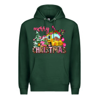 Sports Green merry christmas Premium Hoodie - AdoDesignShop