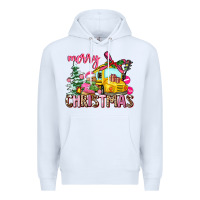 White merry christmas Premium Hoodie - AdoDesignShop