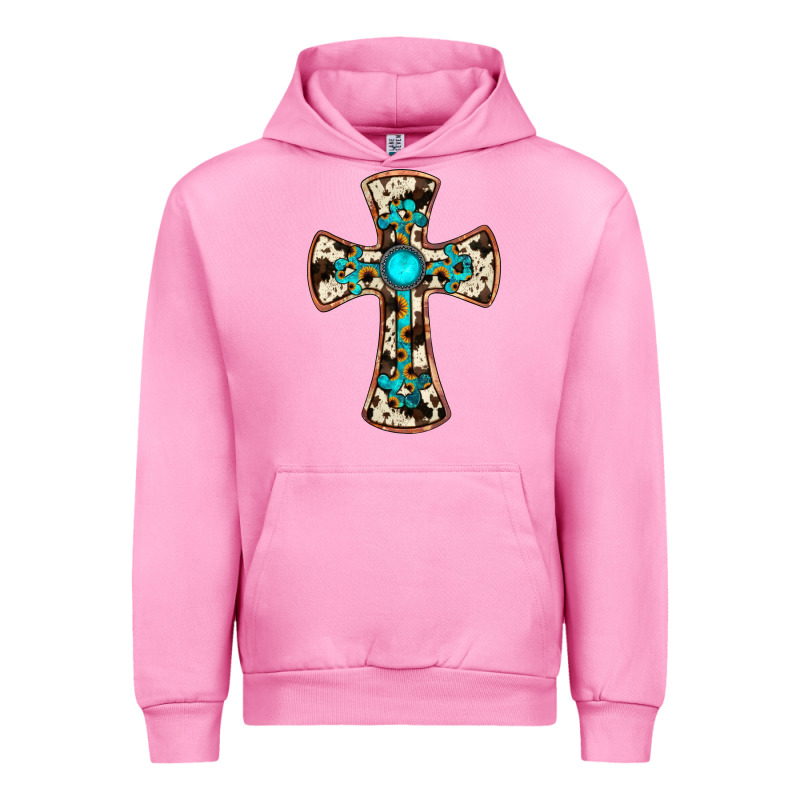 Cowhide Gemstone  Cross Urban Hoodie by JahusDesignShop | Teevron