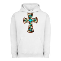 Pigment Lunar Rock cowhide gemstone  cross Urban Hoodie - JahusDesignShop