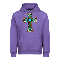 Tulip cowhide gemstone  cross Urban Hoodie - JahusDesignShop