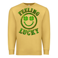 Antique Gold feeling lucky with leopard Premium Sweatshirt - RanaPortraitStore