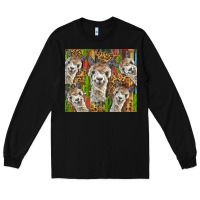 Black alpaca Long Sleeve Tee - BarkalooDesign