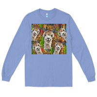Colony Blue alpaca Long Sleeve Tee - BarkalooDesign