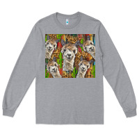 Heather Grey alpaca Long Sleeve Tee - BarkalooDesign