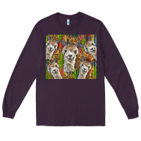 Plum alpaca Long Sleeve Tee - BarkalooDesign