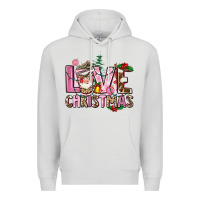 Dove Grey love christmas Premium Hoodie - AdoDesignShop