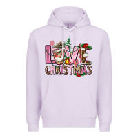 Lilac love christmas Premium Hoodie - AdoDesignShop