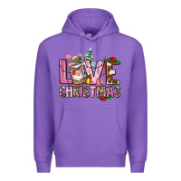 Purple love christmas Premium Hoodie - AdoDesignShop