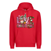 Red love christmas Premium Hoodie - AdoDesignShop