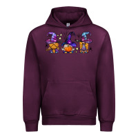 Mauve Wine witch gnomes Halloween Urban Hoodie - BundleAndBundleShop