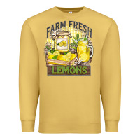 Antique Gold farm fresh lemons Premium Sweatshirt - Zillion Design Studio
