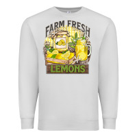Dove Grey farm fresh lemons Premium Sweatshirt - Zillion Design Studio