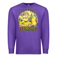 Purple farm fresh lemons Premium Sweatshirt - Zillion Design Studio