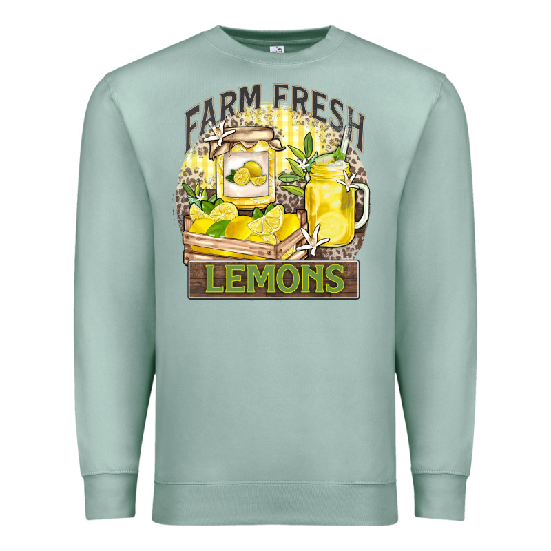 Farm Fresh Lemons Premium Sweatshirt by Zillion Design Studio | Teevron