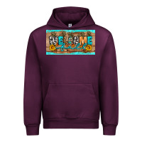 Mauve Wine Welcome Fall Urban Hoodie - Artiststas