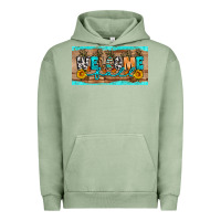 Pigment Oil Green Welcome Fall Urban Hoodie - Artiststas