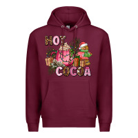 Burgundy hot cocoa Premium Hoodie - AdoDesignShop