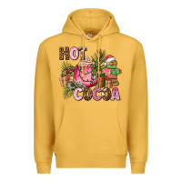 Mustard hot cocoa Premium Hoodie - AdoDesignShop