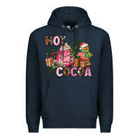 Navy hot cocoa Premium Hoodie - AdoDesignShop