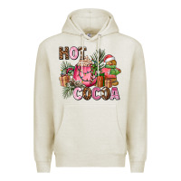 Oatmeal Heather hot cocoa Premium Hoodie - AdoDesignShop