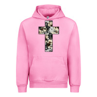 Fuchsia Pink cowhide cross Urban Hoodie - JahusDesignShop